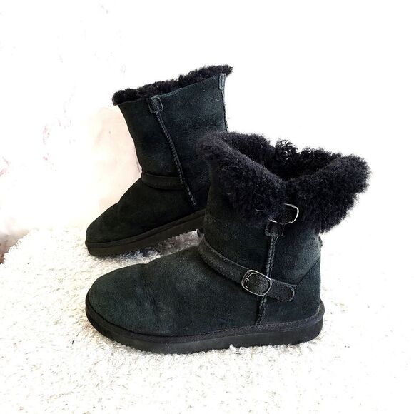 Costco Kirkland brand suede leather with real shearling lining - Picture 4 of 6